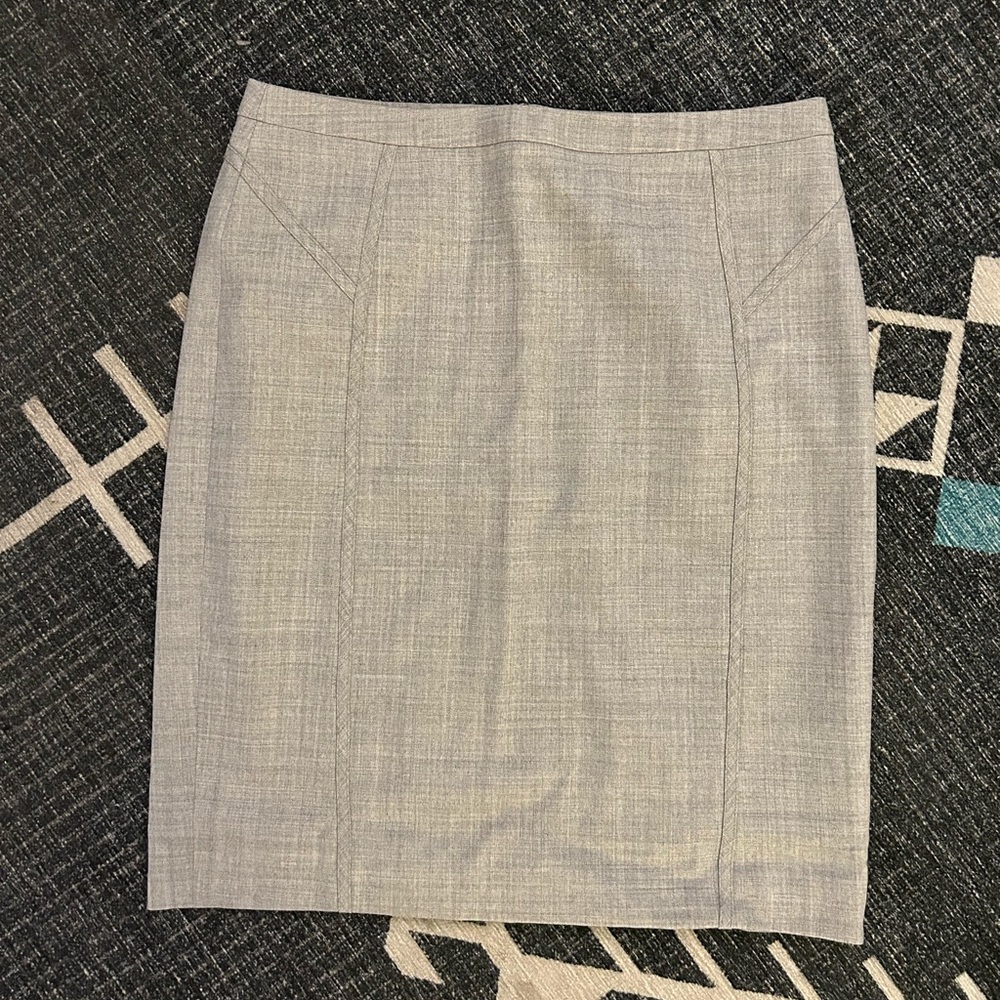 Reiss Gray Classic Pencil Skirt